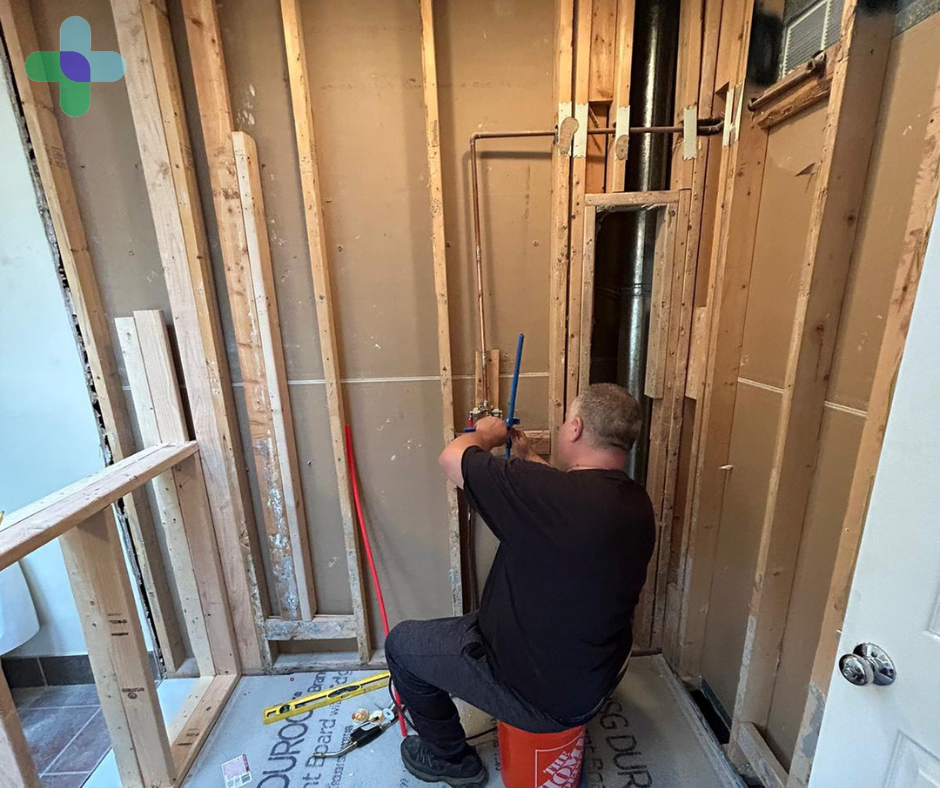 bathroom renovation, drywall repair, licensed contractor